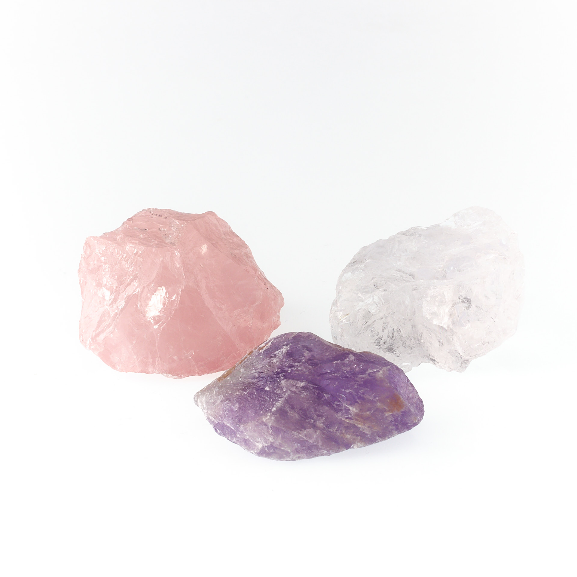Wassersteine Grundmischung - Rosenquarz - Amethyst - Bergkristall