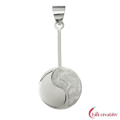 Donuthalter Ying und Yang Silber