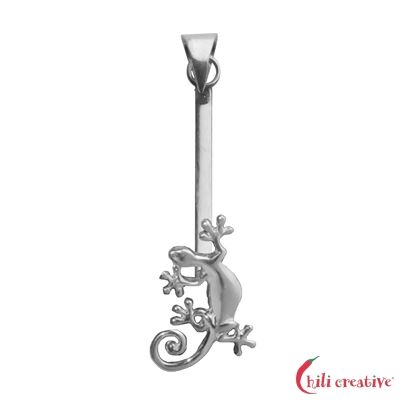 Donuthalter Gecko Silber 