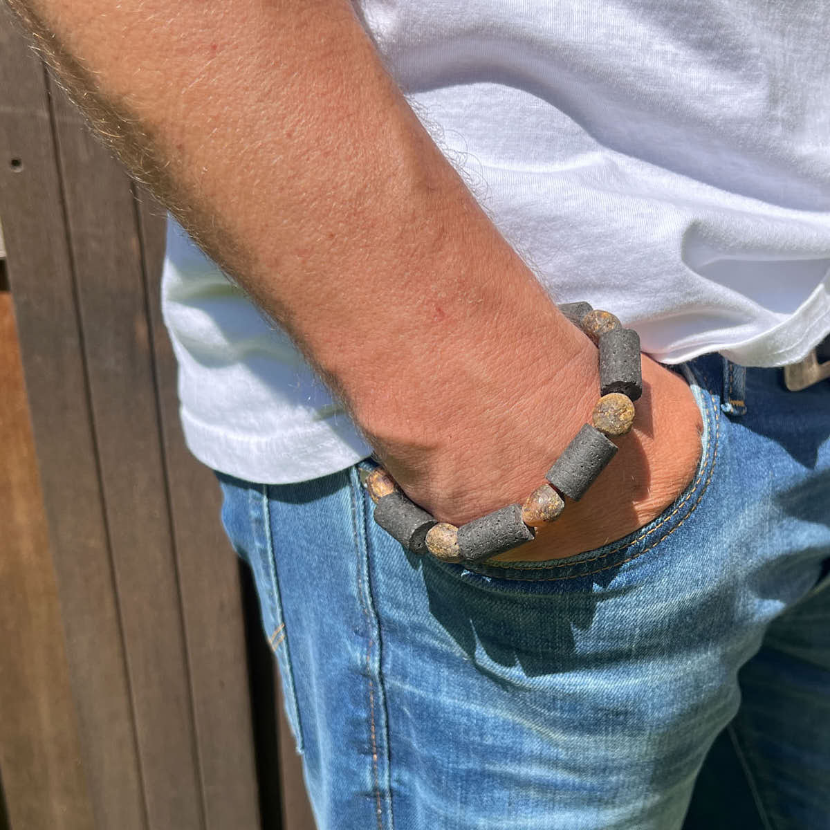 Armband - Lava & Bernstein, Herrenarmband / Damenarmband