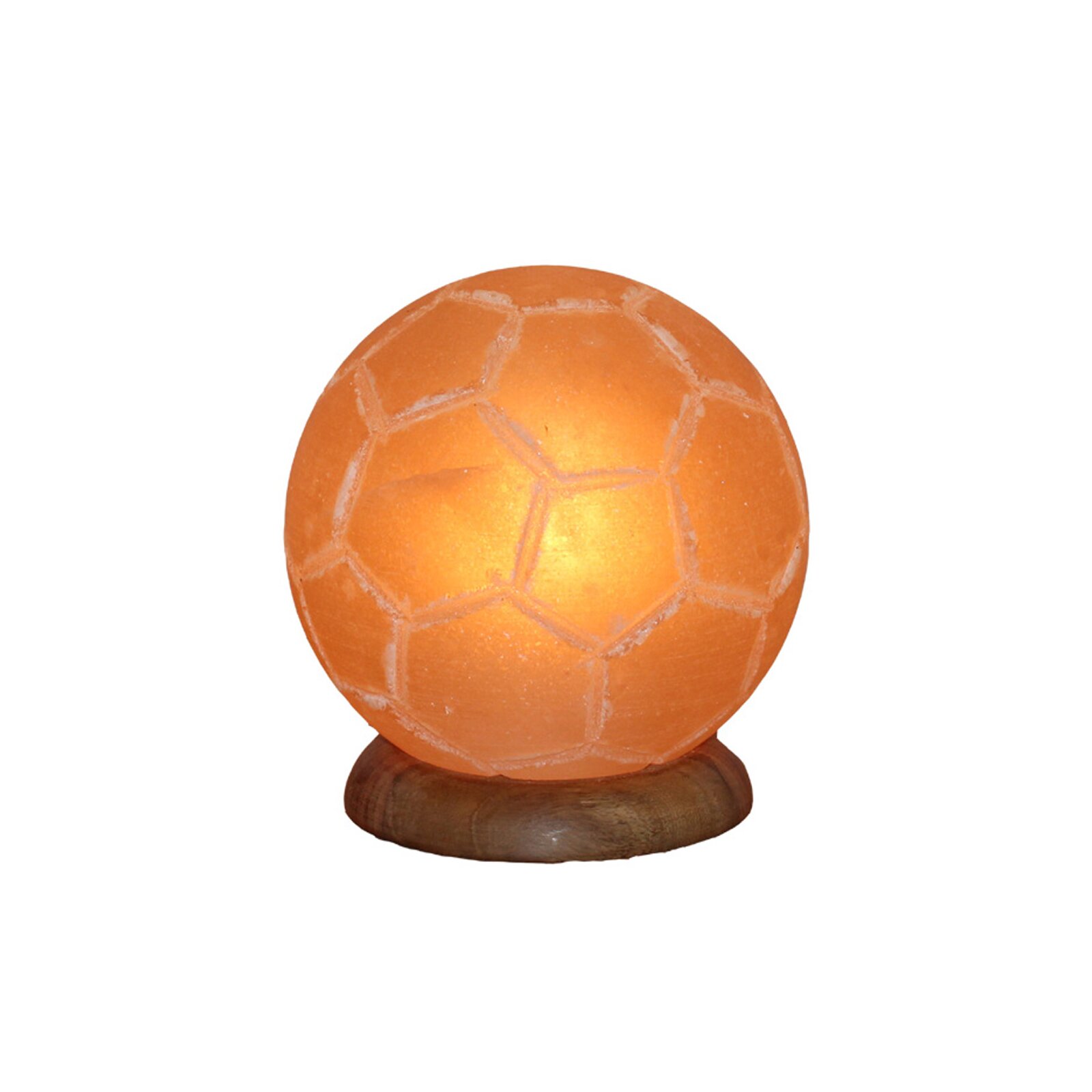 Salzlampe Fußball rot